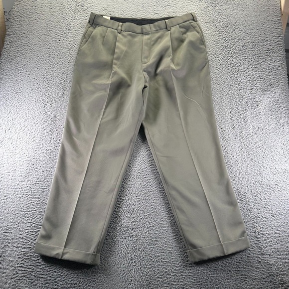 Dockers Other - Dockers Pant Mens 38x30 Green Polyester Khakis Straight Leg Performance Golf